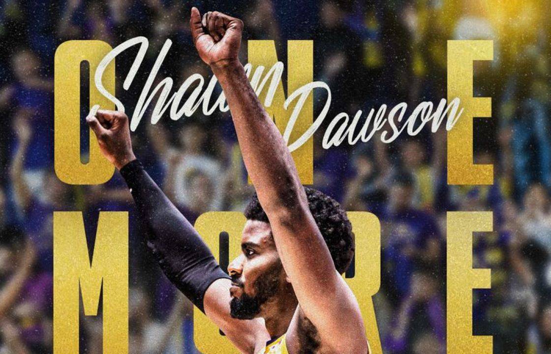 שון דאוסון נשאר סגול-צהוב