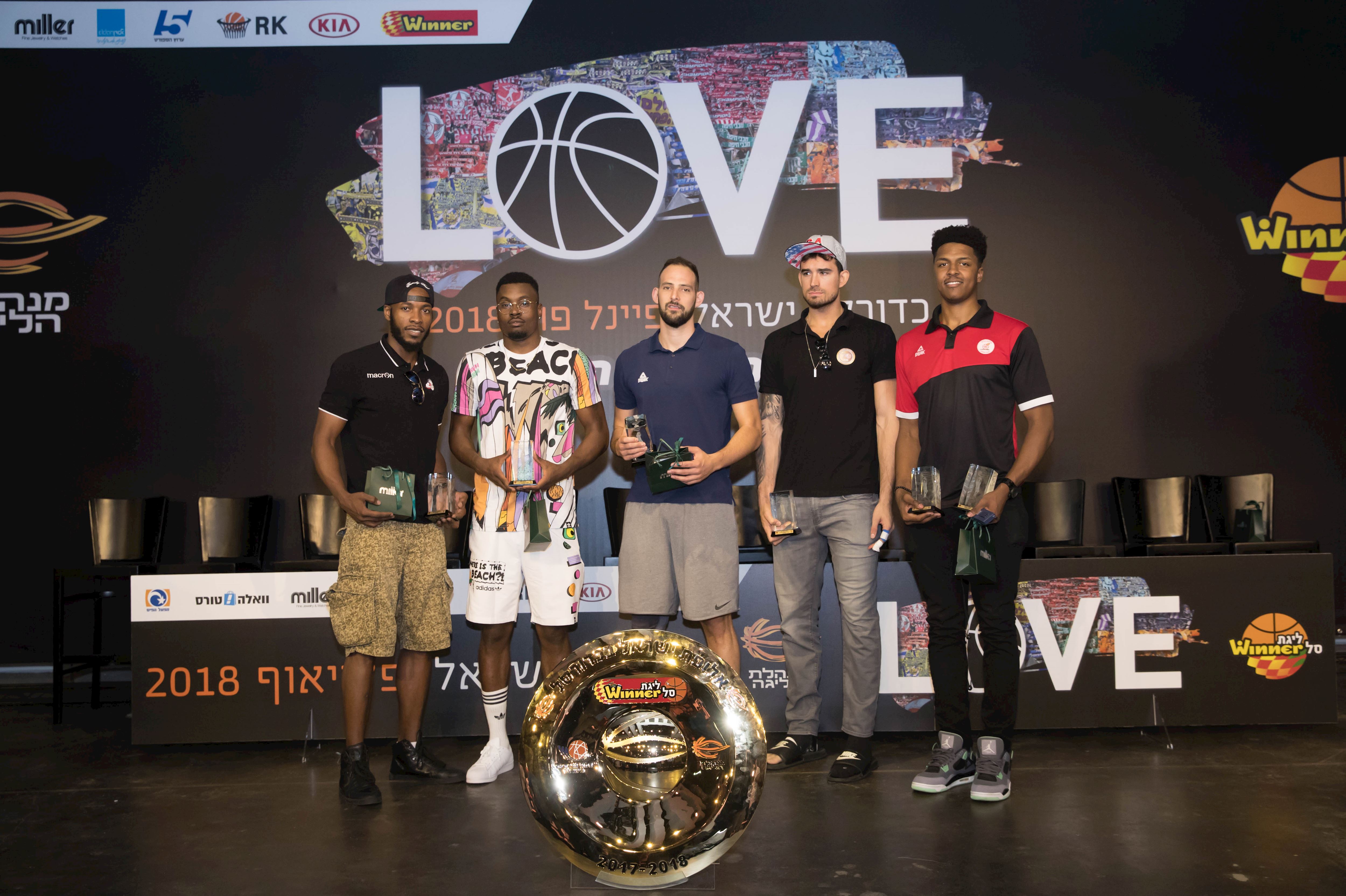 חמישיית העונה בליגת ווינר סל 2017/18