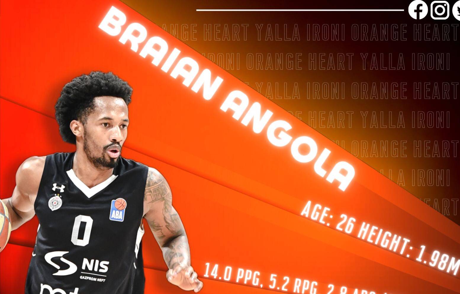 אנגולה חתם בעירוני "חי מוטורס" נס ציונה