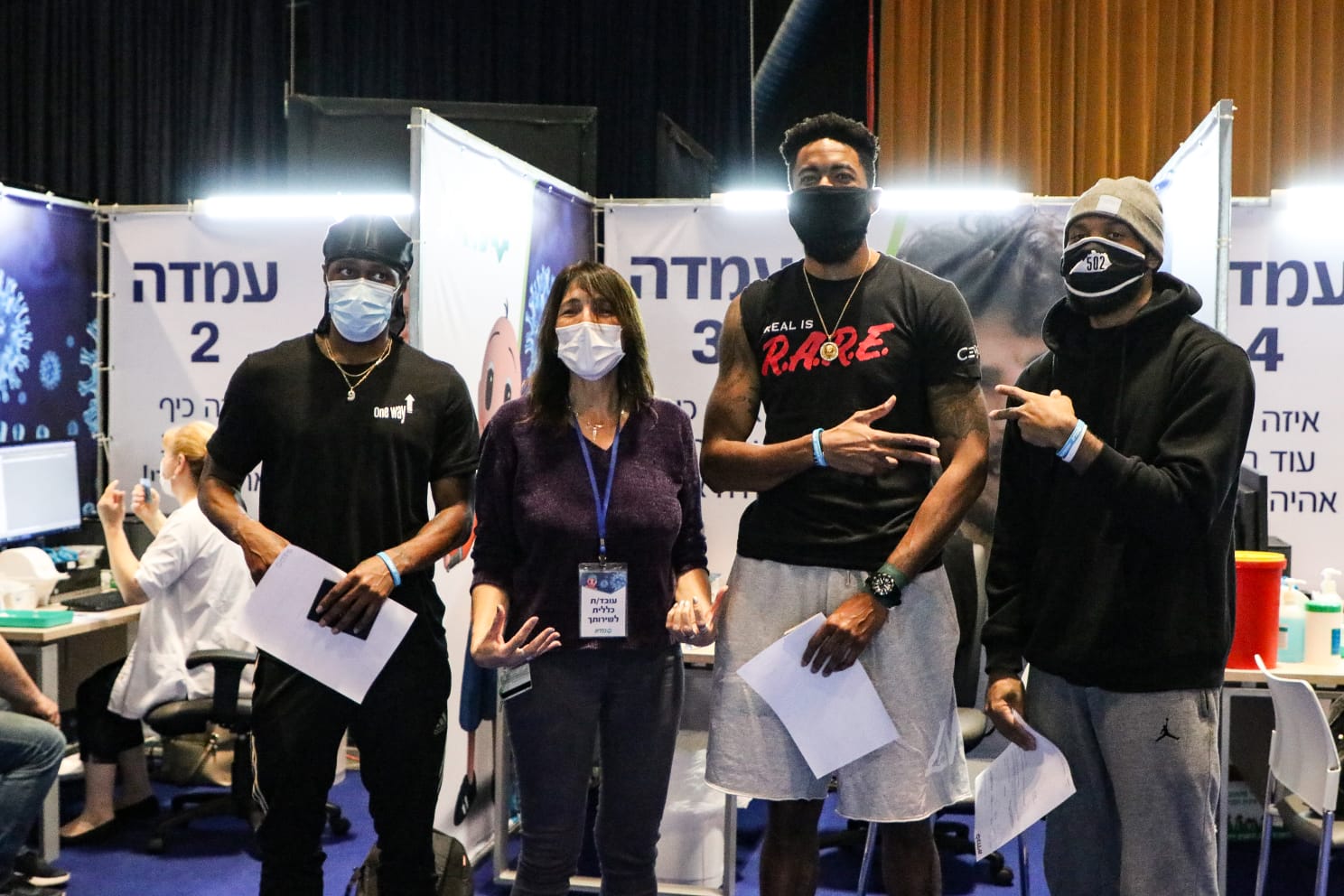 גם שחקני מכבי חיפה כבר התחסנו