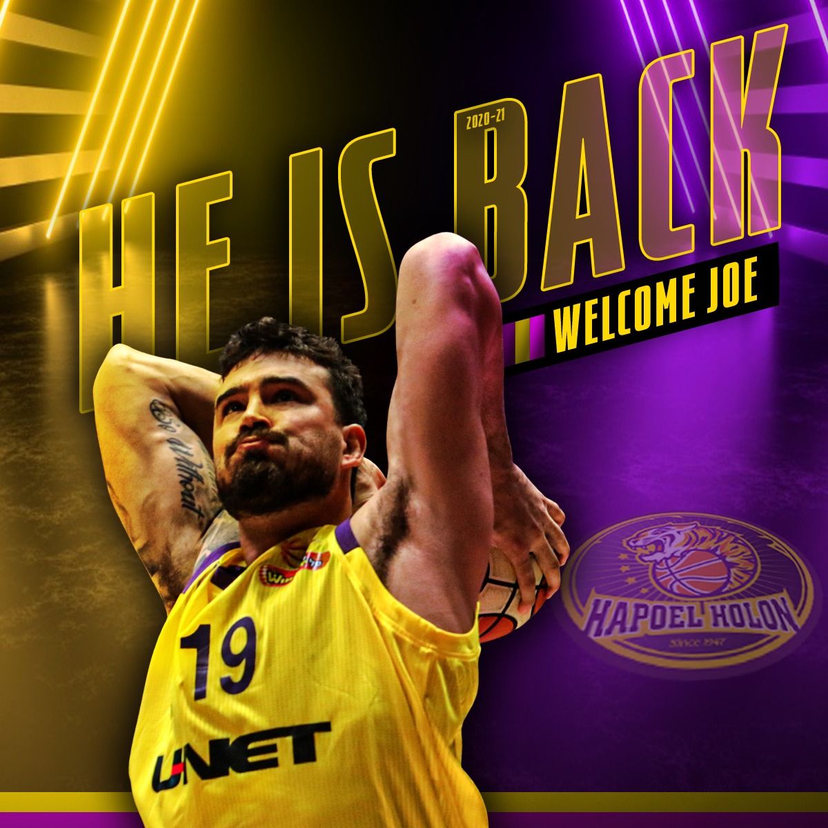 ג'ו אלכסנדר חוזר לקדנציה שלישית בחולון