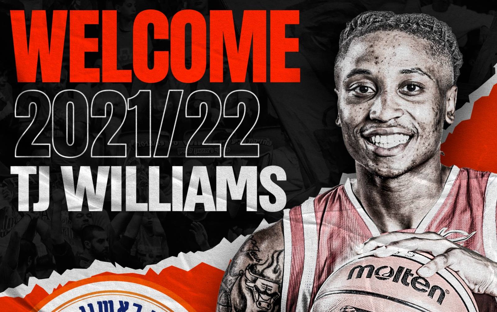 טי.ג'יי וויליאמס חתם בראשל"צ לשנתיים