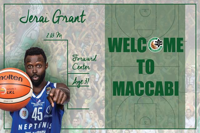 חוזר ארצה: ג'ראיי גרנט חתם במכבי חיפה