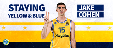 ג'ייק כהן ממשיך בצהוב-כחול לעוד עונה