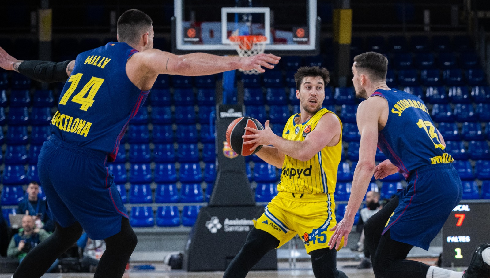 יורוליג: הפסד חוץ שני ברצף לצהובים