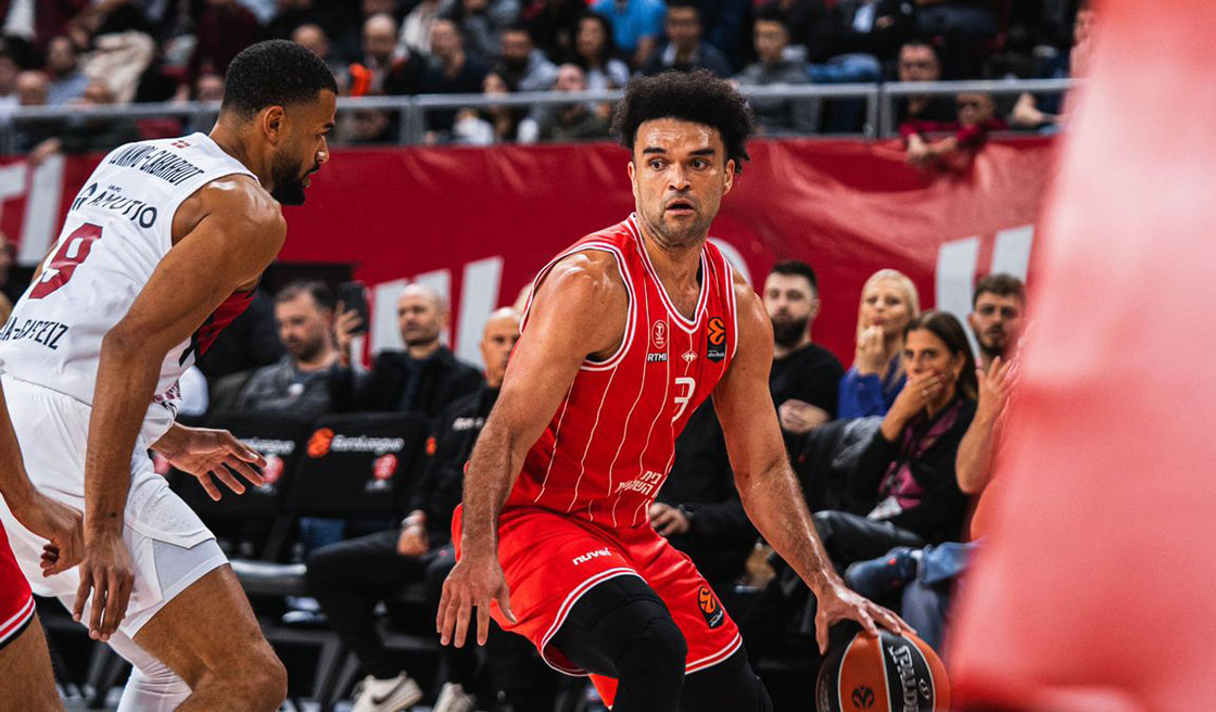 יורוליג: האדומים עלו ל-2:8 ושבו לפסגה